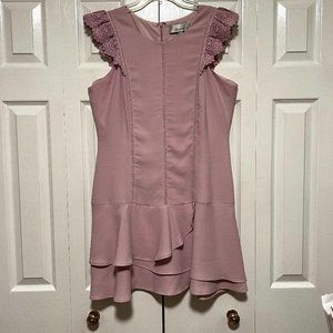 Adelyn Rae Dusty Rose Ruffle Dress